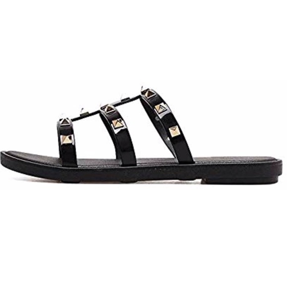 Shoes Rivets Studs Flat Sandals Jelly Toe Flip Flops Poshmark